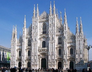 Milan, facade of the Duomo